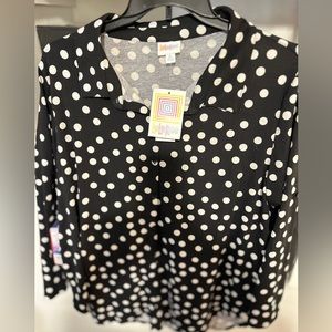 Black w white dots XL LuluRoe w tags new